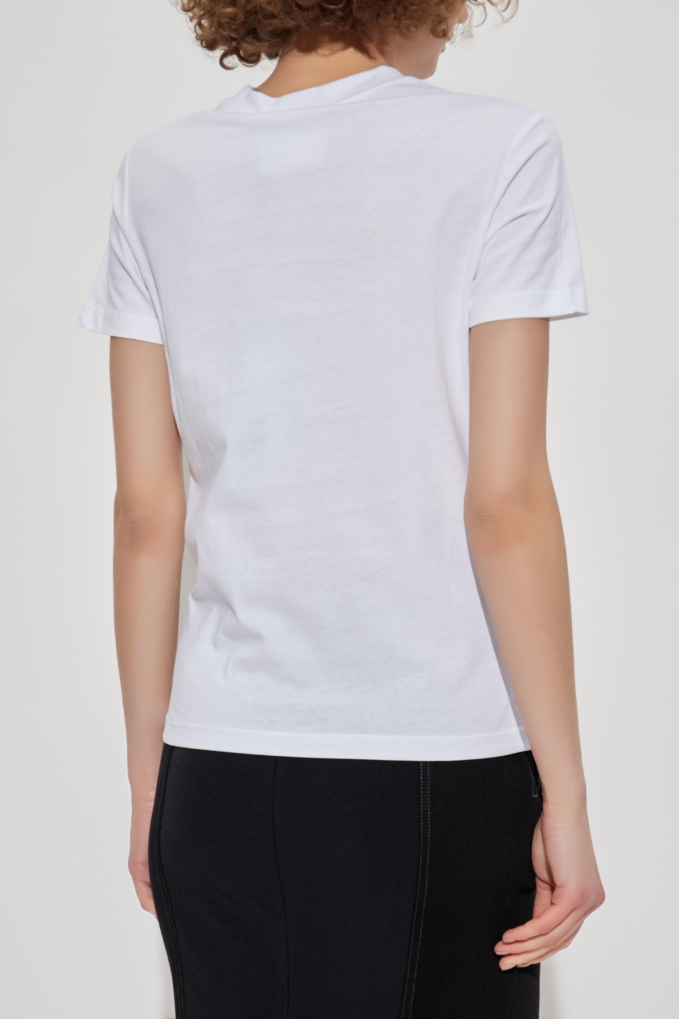 White T-shirt with colorful print Versace Jeans Couture